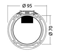 Box e coperchio Classic Evo foro trasversale - 1 PZ Osculati - 15.900.14