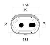 Box e coperchio Classic XL foro trasversale - 1 PZ Osculati - 15.900.02
