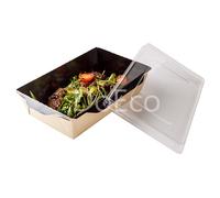 BOX ECO OPSALAD B/E 500 +COP.X 50PZ 165X120X45MM 500ML NERO C/COPERCHIO