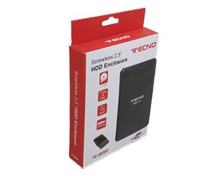 BOX ESTERNO PER HARD DISK SATA HDD 2,5" USB 3.0 TECNO® TC-302 U3 NERO RETAIL