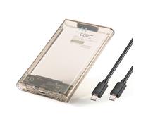BOX ESTERNO PER HARD DISK SSD SATA HDD 2,5" USB 3.2 GEN1 CAVO TYPE-C | EWENT EW7