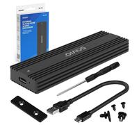 Box esterno Savio AK-84 M.2 ABS Alluminio Nero Compatto USB 3.1 Gen 2