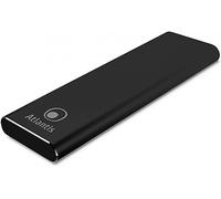 Box esterno atlantis a06-m2-sata-01 usb 3.1 tipo c per ssd di tipo m2.sata dim: 80,60,42,30mm alloggiamento in alluminio nero