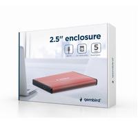 Box Esterno Techmade Gembird USB 3.0 2,5 per Hard Disk SATA Alluminio Rosa