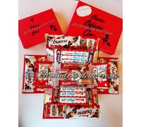 Box EXPLOSION SCATOLA esplosiva con CIOCCOLATA Kinder IDEA REGALO lei lui amore