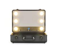 Box for unghie di bellezza della valigia artista truccatore con specchio PORTATO Cassetta degli strumenti Organizzatore cosmetici da viaggio leggero