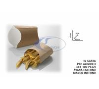 Astuccio per Patatine Avana 250ml - 100pz