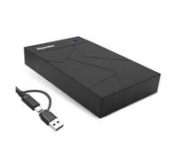 BOX HD SATA USB-C + USB-A CON ALIM.