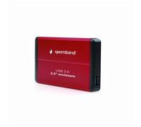 Box HDD Gembird EE2-U3S-2-R 2.5" SATA Alluminio Rosso USB 3.2 Gen 1
