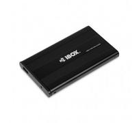 Box HDD iBox HD-01 2.5" SATA USB 2.0 Metallo Nero Compatibile Windows Mac Linux