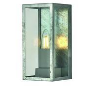 Box II Applique da parete per esterni - Metallo argentato zincato e vetro