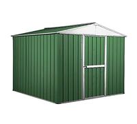 Box in Acciaio Zincato Casetta da Giardino in Lamiera 2.76 x 2.60 m x h2.12 m - 110 kg - 7.2 Metri Quadri (VERDE)