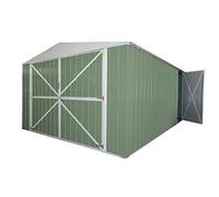 Box in Acciaio Zincato Casetta da Giardino in Lamiera 3.60 x 5.14 m x h2.32 m - 320 KG - 18,5 metri quadri - VERDE