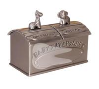 Box Keepsake Box - Memory Tin per bambino, contenitore da fata con design per animali, tiene ricordi per la doccia di compleanno per bambini, ragazzi ragazzi, 2.44x1.38x1.85 pollici, oro, argento