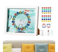 Box Keepsake Box - Organizzatore dei denti per bambini, primo supporto per denti | Casta memoria di memoria smarriti, vetrina per la collezione fata, regalo per la cornice per ragazzi festeggiam