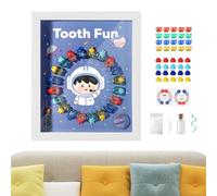 Box Keepsake Box - Organizzatore dei denti per bambini, primo supporto per denti | Casta memoria di memoria smarriti, vetrina per la collezione fata, regalo per la cornice per ragazzi festeggiam