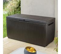 Box Keter da giardino resina marrone Baule piscina porta attrezzi piscina