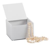 Box mini porta orecchini in cristallo acrilico 10x10xh7 cm NEUTRO V_BOX S GRANDE BIANCO