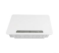 Box multimediale da incasso da 9 pollici e kit di gestione per TV a parete con sistema di organizzazione dei cavi, compatibile con perni standard da 16"