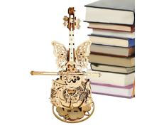 Box Musicale Modello Per Modelli Di Puzzle In Legno 3D - Regali Di Violoncello Magici Puzzle In Legno | Kit Musikbox Di Violoncello | Scatola Da Gioco Per Violino In | Set Artigianale Con Decora