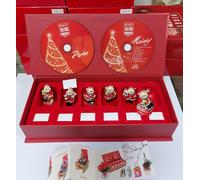 BOX n.6 BABBO NATALE Cm.5 ROSSI SEGNAPOSTO con 1 CD 10 MUSICHE DI NATALE 8213R
