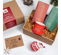 Box Natale Tisane Assortite | Tazza Mug Natalizia | Idea Regalo | 30 Filtri Piramidali | Selezione di 2 Diversi Gusti | Anice Timo Liquirizia | Moringa Mate Matcha | Dhy?na® - Natural Leaf Tea (Rosso)