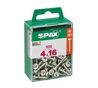 Box Of Screws Spax Wirox Wood Round Headed Nozzle 100 Pieces (4 X 1... NUOVO