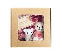 Box orso - orsacchiotto tascabile con carta | Simpatico giocattolo regalo del ricordo sentimentale | Adorabile decorazione di orso tascabile per i compleanni festivi anniversari per