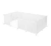 Box per animali domestici fai-da-te Filo metallico Esercizio Custodia modulare Pet Run con porta Gabbia per piccoli animali per coniglio Cavia Gerbillio Riccio