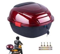 Box per bagagli per moto - Portabagagli impermeabile, base di montaggio integrata | Custodia rigida per valigia, grande design del pannello riflettente per riporre vestiti, attrezzatura da guida