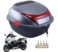Box per bagagli per moto - Portabagagli impermeabile, base di montaggio integrata | Custodia rigida per valigia, grande design del pannello riflettente per riporre vestiti, attrezzatura da guida