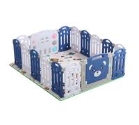 Box per Bambini Centro Attività per Neonati Recinzione per Bambini Parco Giochi per Bambini Parco Grande Parco Attività Pieghevole al Coperto e All'aperto con Schiuma Anticollisione (14+2)