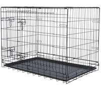 Box per cani Home 93 × 69 × 62 cm nera