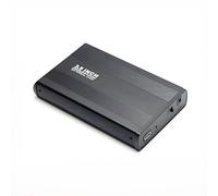 Box per disco rigido esterno da 3,5 pollici, per hard disk esterno SATA a USB 3.0, scatola per hard disk mobile in lega di alluminio, per trasferire file e film di grandi dimensioni (nero-US)