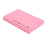 Box per Disco Rigido, Supporto Portatile Fino a 3 TB di Disco Rigido, Disco Rigido Mobile, per Dischi Rigidi da 2,5 Pollici WINDOWS7/XP/Vista (Rosa)