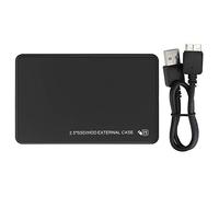 Box per Disco Rigido, Supporto Portatile Fino a 3 TB di Disco Rigido, Disco Rigido Mobile, per Dischi Rigidi da 2,5 Pollici WINDOWS7/XP/Vista (Nero)