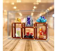 Box per Lego 21362 Mineral Collection, Dustproof Box, scatola di stoccaggio, scatola trasparente, compatibile con 21362 (Box Only)