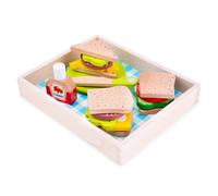 New Classic Toys Cutting Meal-Lunch-Picnic-Box 18 Pieces, Multicolore, 10591