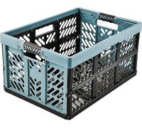 keeeper Robusta Cassetta Pieghevole con Manici Soft-Touch, 54 x 37 x 28 cm, 45 L, Ben, Nordic Blue (Blu)