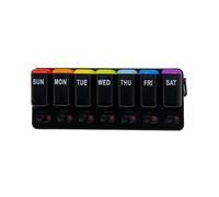 Box Pillola - Organizzatore Di Pillole Da 7 Giorni | Distensione Di Contenitori Per Scatole Di Medicinali Portatili Per Integratori Di Olio Di Pesce Conservatore Per La Borsa Di Viaggio Quotidianament