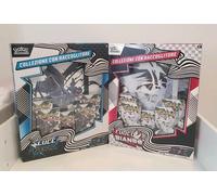 Box POKEMON - LUCE NERA e FUOCO BIANCO - COLLEZIONE con RACCOGLITORE Coppia