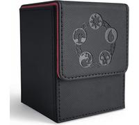 Box Porta Carte TCG MTG CCG, Deck Box Magic per TCG Carte, Scatola di Carte da Collezione con Capacità 100+ PTCG Carte Senza Maniche, Magnetic Flip Deck Box per Carte Collezionabili