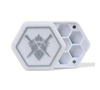 Box Porta Dadi Poliedrici - Scatola Rigida in PLA Effetto Marmo Bianco - 13 Classi Disponibili - Contenitore Dadi DnD, GDR, TTRPG - Ziago’s Creations (Fighter)