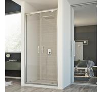 BOX CABINA DOCCIA NICCHIA PARETE PORTA BATTENTE SALOON CRISTALLO DA 77 A 132 CM
