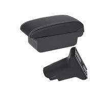 Box Portaoggetti Automatico Per Fiat 500 Per Fiat Per CRONOS Bracciolo Auto Alzato Dettagli Interni Accessori Box Bracciolo(B3 Black white 3USB)