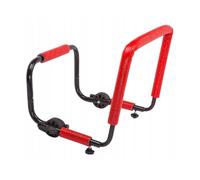 Box Portapacchi Supporto da Parete Rosso Portabagagli Tavola Regolabile