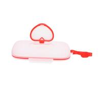 Box Portatile per Salviette Umidificate, Rosso, Pp, Riutilizzabile | Wipes e Tissue, Apertura una Mano, Adatto a Outdoor e Seggiolone per Ragazzo Ragazza