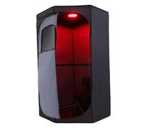 Box portatile per sauna a vapore, 1350 W, mini set da sauna per casa, casa con dispositivo a vapore da 3 l, riscaldamento a 9 livelli, regolabile, per appartamenti, saune, club, spa, nero