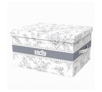 BOX PORTATUTTO SCATOLA SALVASPAZIO CONTENITORE ORGANIZER 48X38X28CM FANTASIA 873
