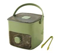 Box Press Forma Con Coperchio - Contenitore Per Scaletta Per A Doppio Strato Portatile, Cucina Contenitore Di Stoccaggio Di Grande Capacità | Conchiglia Di Congelamento Per La Vita Quotidiana